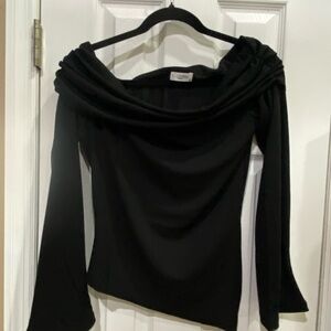 Stylish Black Off-Shoulder Top